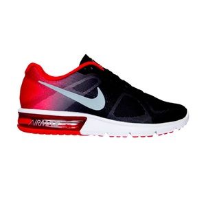 Worn once brand new. Nike air max sequent black and red men’s shoe size 9